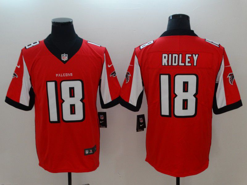 Men Atlanta Falcons 18 Ridley Red Vapor Untouchable Player Nike Limited NFL Jerseys